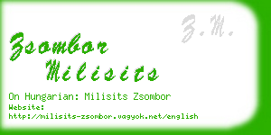 zsombor milisits business card